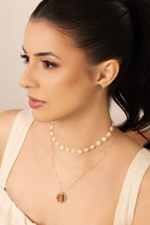 Brinco Redondo Flat Liso 1.2 cm Banhado a Ouro 18K