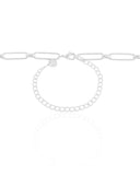 Choker Elos Ovais 5 mm Ródio Branco