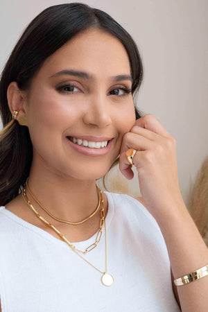 Anel Dedinho Liso Ajustável Banhado a Ouro 18K