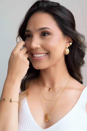 Piercing Abaulado 8 mm Liso Banhado a Ouro 18K