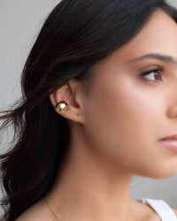 Piercing Abaulado 8 mm Liso Banhado a Ouro 18K