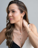 Bracelete Fio Detalhe Redondo Liso Ródio Branco