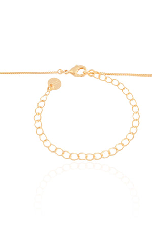 Choker Veneziana com Pingente Oval Liso Banhado a Ouro 18K