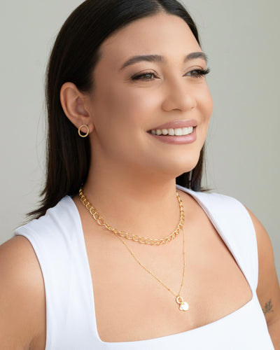 Choker Elos 7 mm Banhado a Ouro 18K - 32 cm