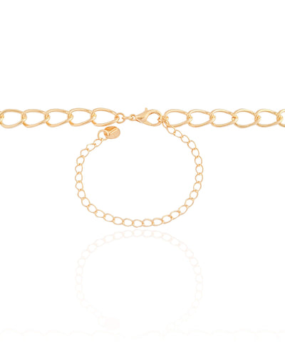Choker Elos 7 mm Banhado a Ouro 18K - 32 cm