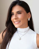 Choker Elos 7 mm Ródio Branco