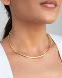 Aro Flexível Esteira Banhado a Ouro 18K