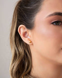 Brinco Bola Lisa 6 mm Banhado a Ouro 18K