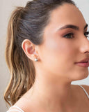 Brinco Bola Lisa 10 mm Ródio Branco