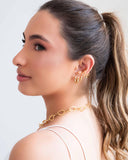 Piercing Coração Duplo Banhado a Ouro 18K