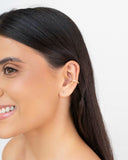 Piercing Cravação Inglesa Cristal Banhado a Ouro 18K