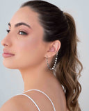 Ear Line Plaquinhas Ródio Branco