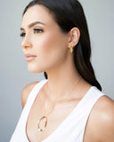 Gargantilha Veneziana Oval Ondas Banhado a Ouro 18K