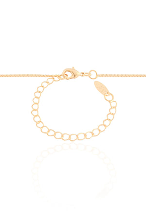 Gargantilha Veneziana Oval Ondas Banhado a Ouro 18K