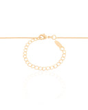 Gargantilha Veneziana Oval Ondas Banhado a Ouro 18K