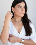 Anel Liso Abaulado Tamanho 13 Ródio Branco