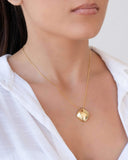 Gargantilha Veneziana Quadrado Abaulado Liso Banhado a Ouro 18K