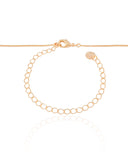 Gargantilha Veneziana Pingente Ondulado Banhado a Ouro 18K - 40 cm