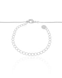 Gargantilha Veneziana Pingente Ondulado Ródio Branco - 40 cm