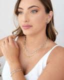 Ear Hook Quadrado Vazado Banhado a Ouro 18K