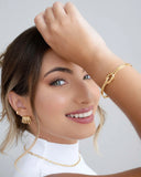 Choker Elos Ovais Banhado a Ouro 18K