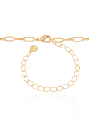 Choker Elos Ovais Banhado a Ouro 18K