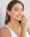 Pulseira Bolinhas Achatadas Banhado a Ouro 18K