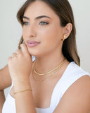 Choker Snake 4 mm Banhado a Ouro 18K