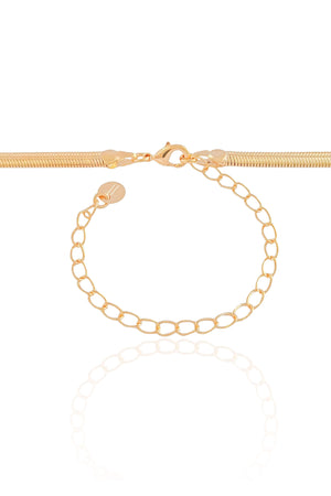 Choker Snake 4 mm Banhado a Ouro 18K