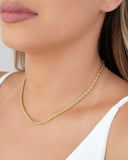 Choker Cordão Baiano 3 mm Banhado a Ouro 18K