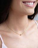 Gargantilha Veneziana Bola Lisa Banhado a Ouro 18K