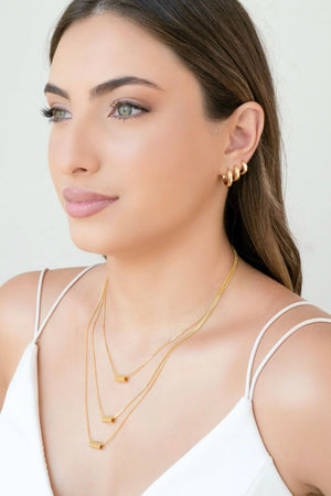 Brinco Argola Lisa 1.5 cm Banhado a Ouro 18K