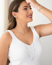 Brinco Argola Lisa 1.5 cm Ródio Branco