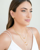 Brinco Argola Lisa 1.3 cm Banhado a Ouro 18K