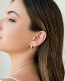 Brinco Argola Lisa 1.3 cm Banhado a Ouro 18K