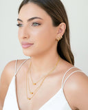 Brinco Argola Lisa 1.0 cm Banhado a Ouro 18K