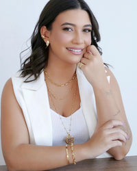 Choker Elos Ovais Lisos Banhado a Ouro 18K