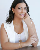 Choker Elos Ovais Lisos Banhado a Ouro 18K