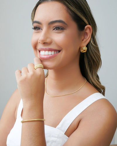 Choker Rabo de Rato 2 mm Banhado a Ouro 18K - 32 cm