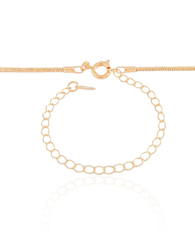 Choker Rabo de Rato 2 mm Banhado a Ouro 18K - 32 cm