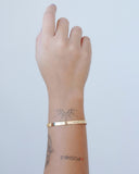 Bracelete Liso Banhado a Ouro 18K