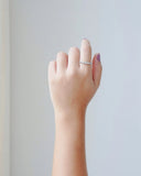 Anel Bolinhas Lisas Tamanho 22 Ródio Branco