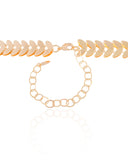 Choker Escamas 12 mm Banhado a Ouro 18K