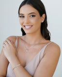 Gargantilha Veneziana Redondo Flat Liso Ródio Branco