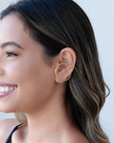 Brinco Argola Tubo 3.3 cm Banhado a Ouro 18K