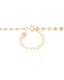 Gargantilha Plaquinhas Redondas 4 mm Banhado a Ouro 18K