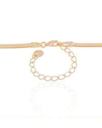 Gargantilha Snake 3 mm Banhado a Ouro 18K