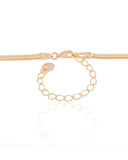 Gargantilha Snake 3 mm Banhado a Ouro 18K