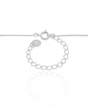 Gargantilha Veneziana Coração Cravejado Cristal Ródio Branco