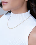 Gargantilha Elos Trabalhados Banhado a Ouro 18K